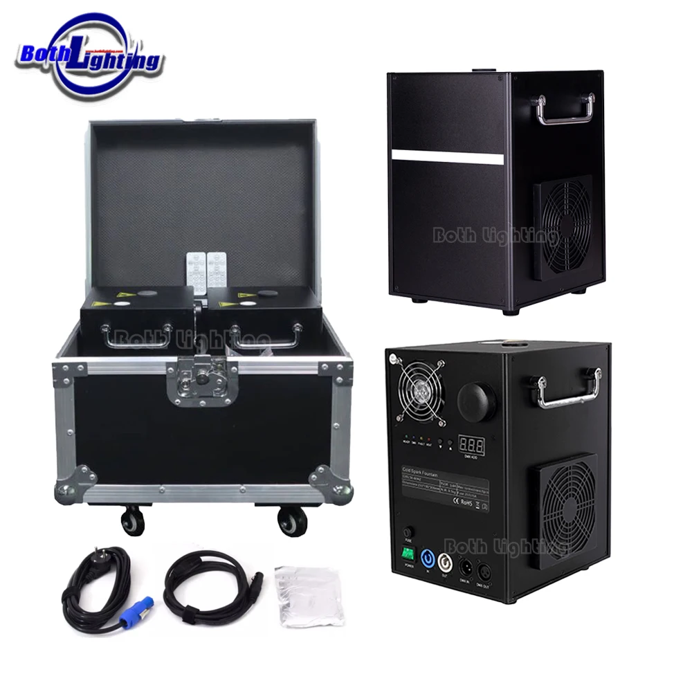 750W DMX Cool White/Black Sparkler Remote Control Special Effect Firework Cold Spark Machine For Party Wedding Club
