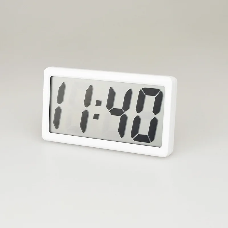 Custom Digital Electric Clock Calendar with Date Time Alarm and Snooze LED Mirror Smart Clocks for Home