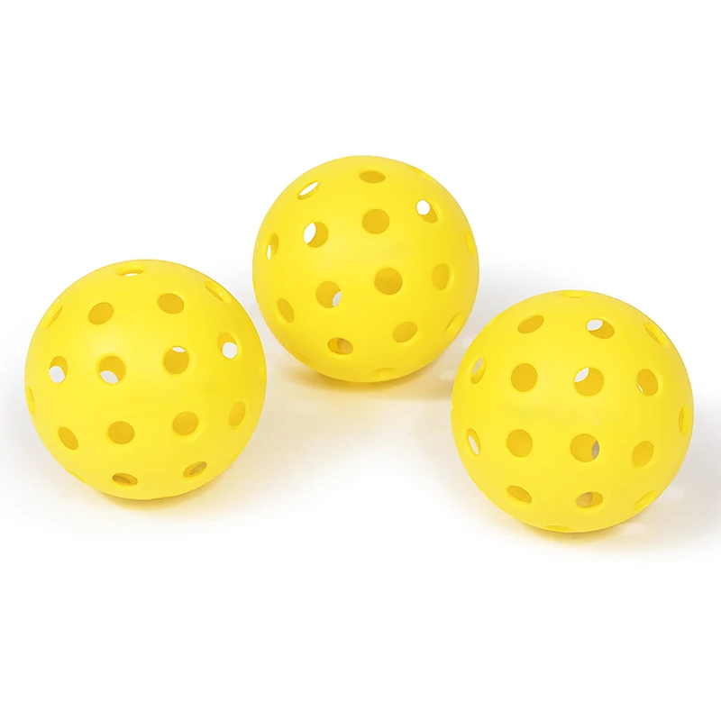 Cheap pickleball good rebound height pickleball standard size pickelball 24g indoor outdoor sport play ball