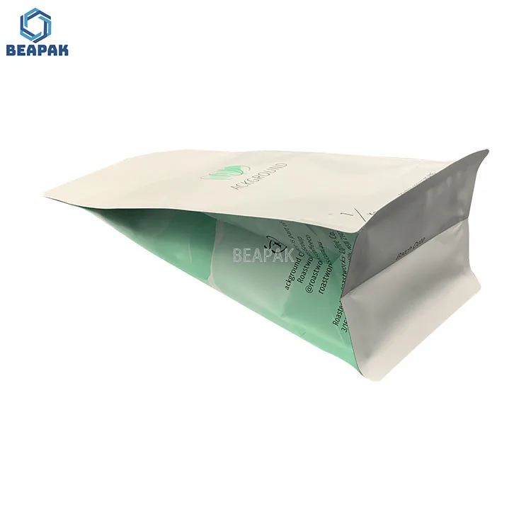 Custom heat sealed coffee bag / Resealale side gusset bags for coffee or tea