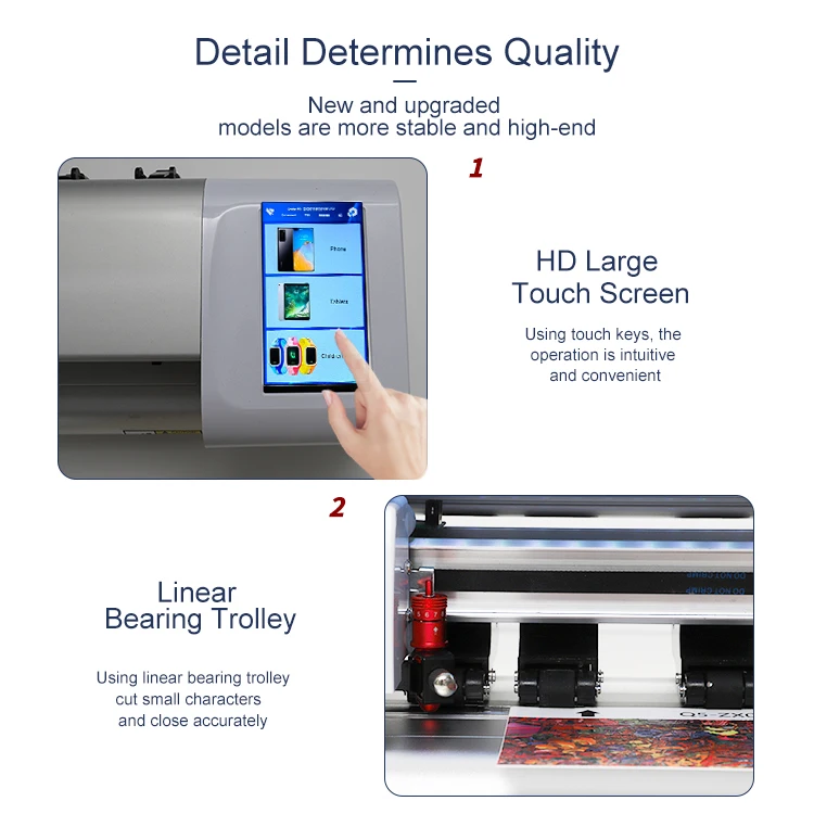 Tpu Hydrogel front and back screen protector film cutting machine for cell phones tablet computer