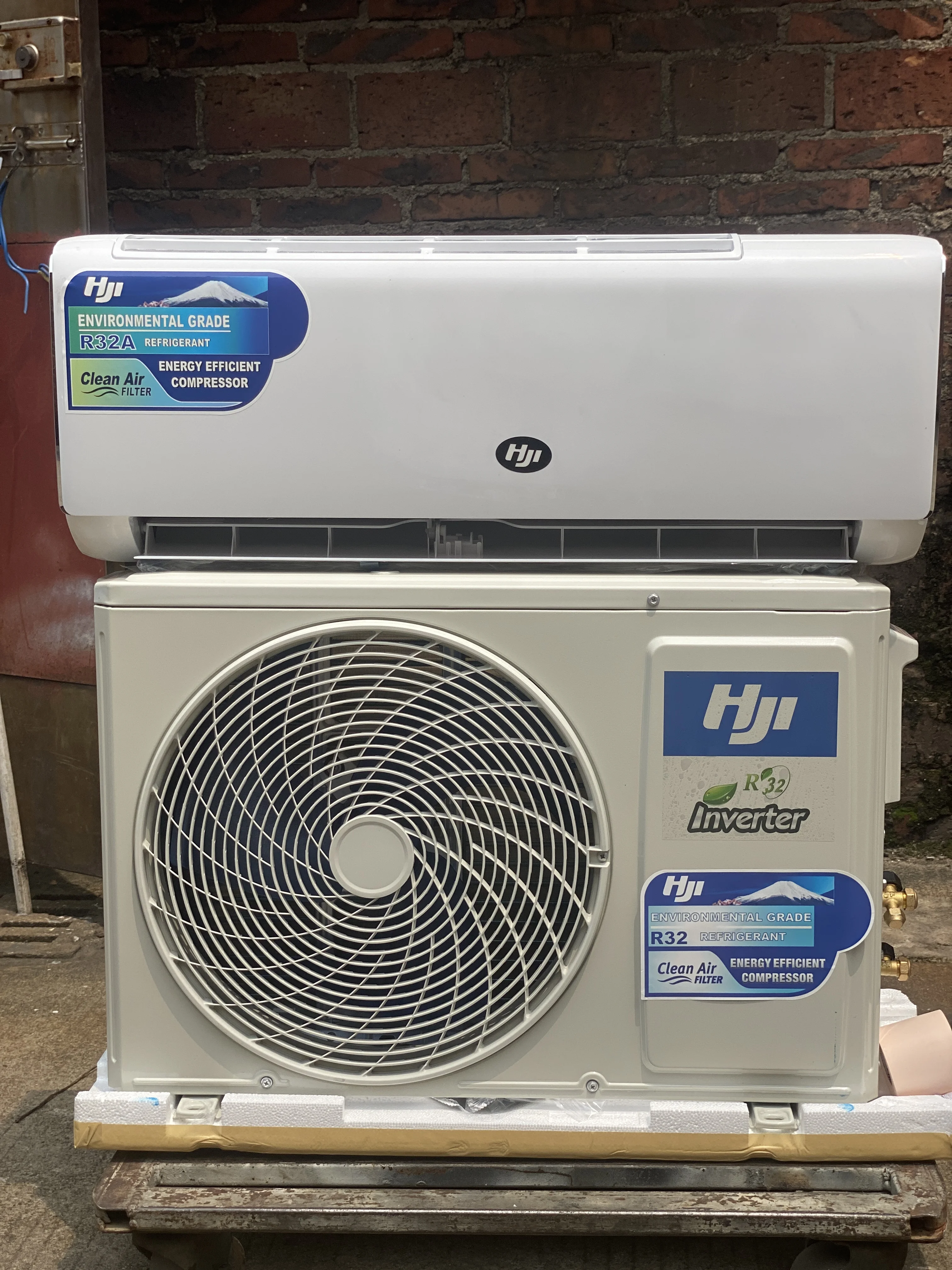 Инвертор HJI 1hp 1.5hp распродажа мощный крутой R32 R410a умный более низкий уровень энергии 7 дней доставки компрессор GMCC сплит-Aircon Mini Ac