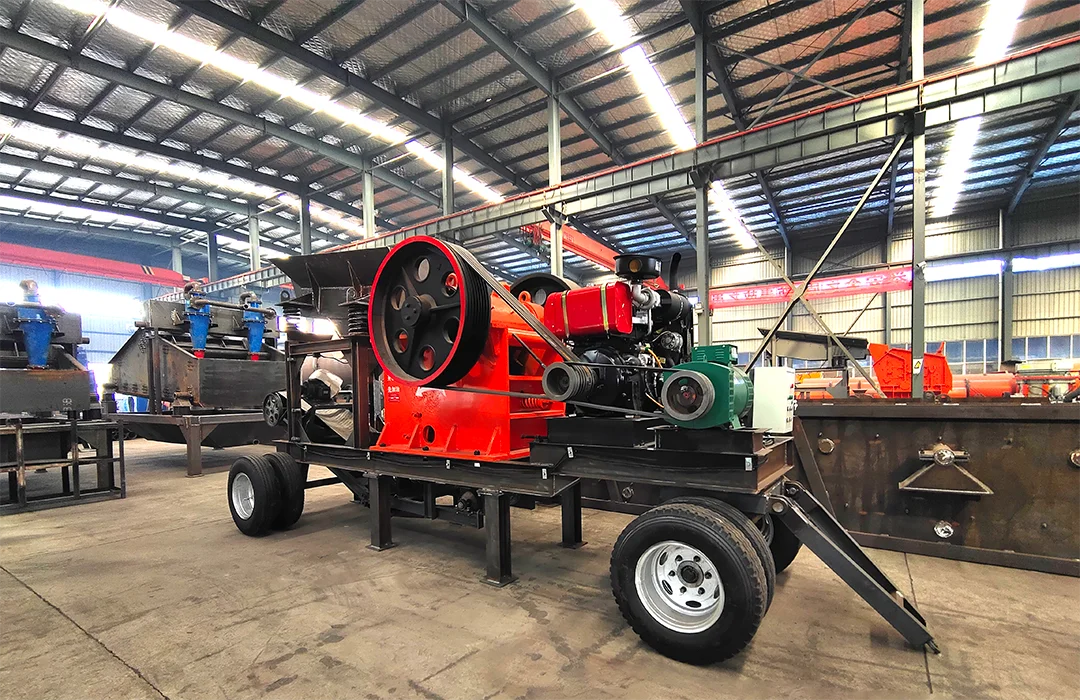 High quality manufacturer diesel engine pe250x400 stone jaw crusher machine with screen