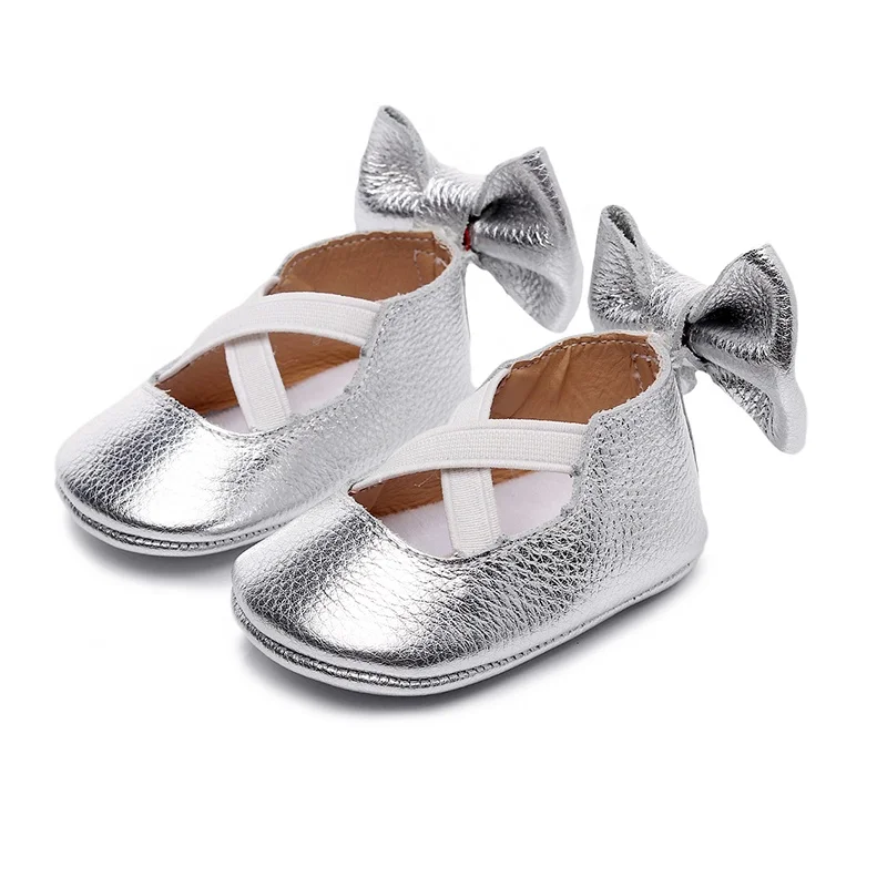EVERTOP bow decoration pretty solid genuine leather baby girl dress shoes infant girl shoes