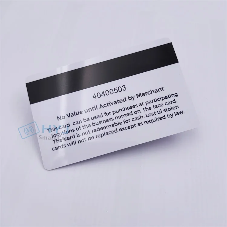 Customized printing encoded CR80 Loco/Hico Magnetic Stripe Card Barcode Vip card
