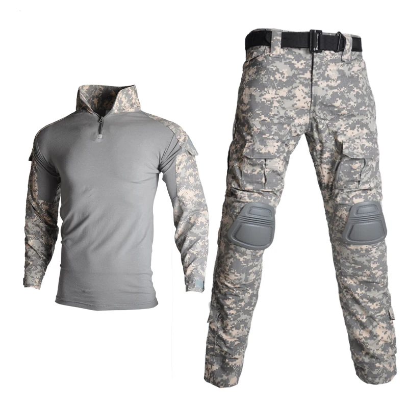 Manufacturer wholesale outdoor multi-position clothing tactical combat shirts and pants camouflage uniforms