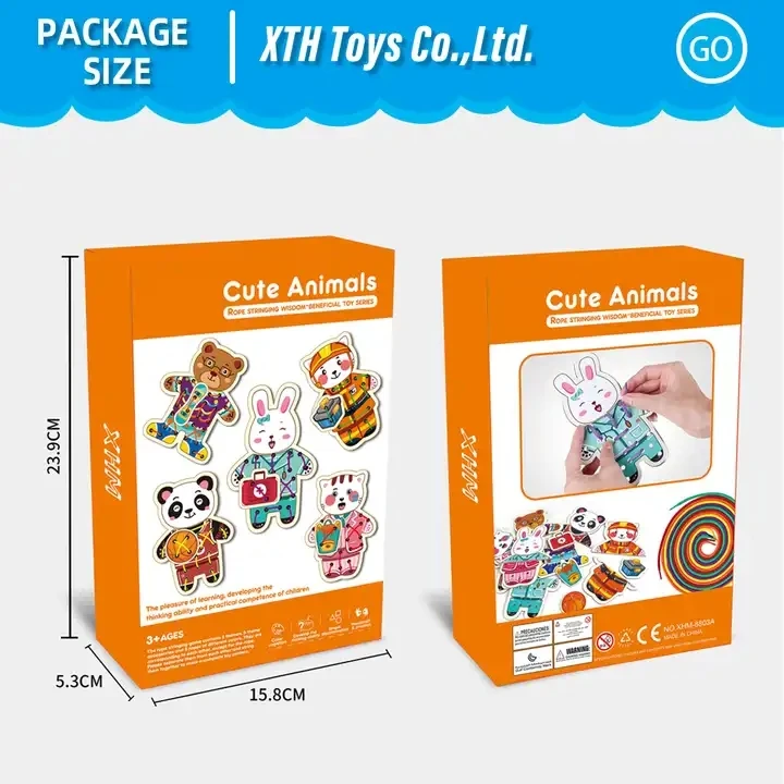 2024 Rope Toys Develops finger dexterity and manual dexterity and is a great buckle toy for children ages 3 and up!