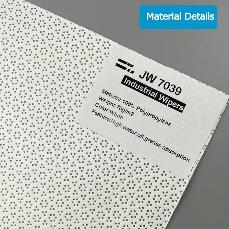 Oil Wiping Heavy Duty PP Meltblown Nonwoven Industrial Cleaning Cleanroom Wipe