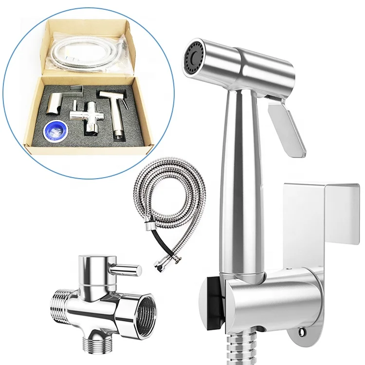 
stainless steel wash seat bidet hand sprayer baby cloth diaper spray portable shattaf toilet bidet sprayer for toilet 