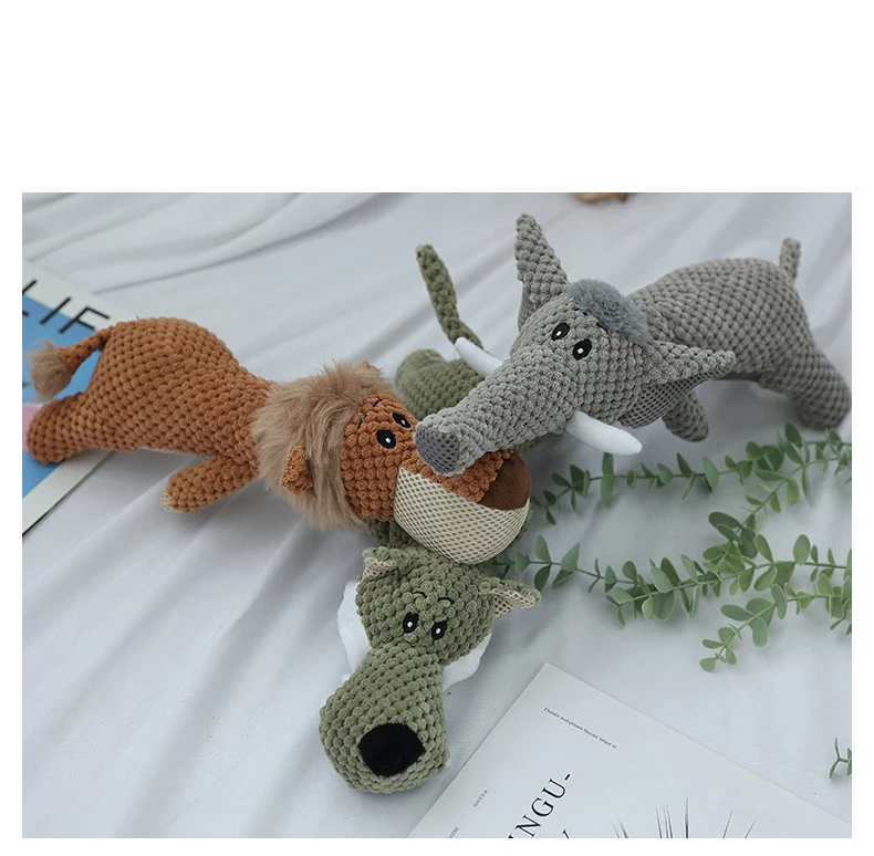 Manufacturer wholesale elephant wolf lion dog plush toys