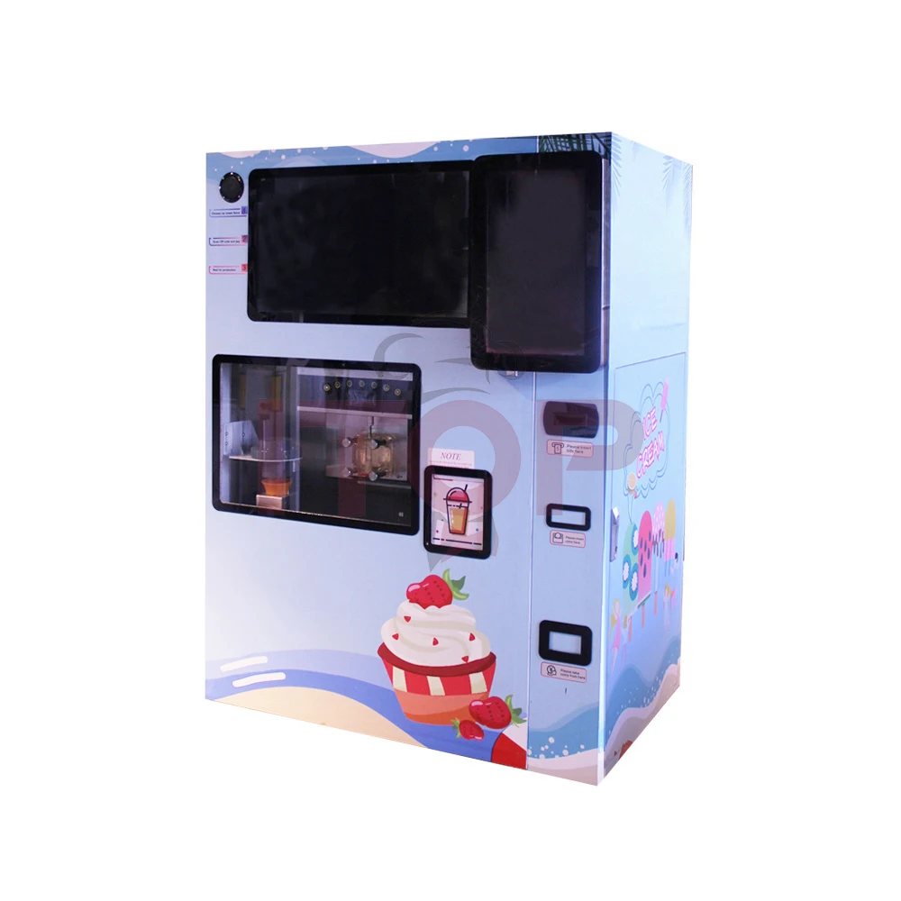 Торговый автомат Itop для мягкого мороженого 16 л полностью автоматический максимальный объем 4000 морозильная камера йогурта умный холодильник торговый робот