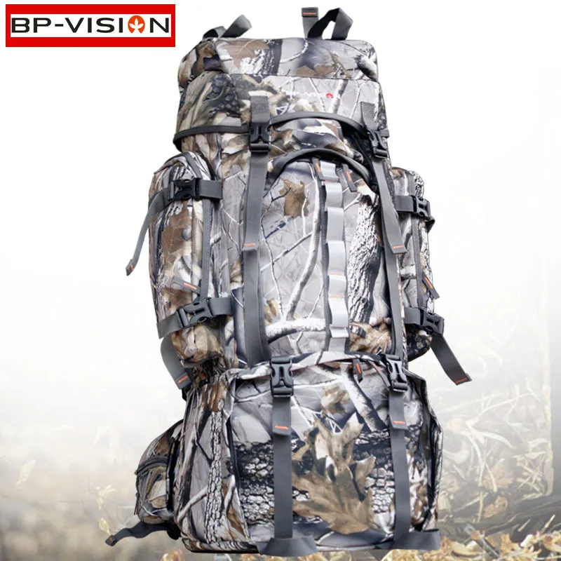 Mountaineering Bag 80L Backpack Outdoor Bionic Camouflage Backpack Hiking Bag Wholesale