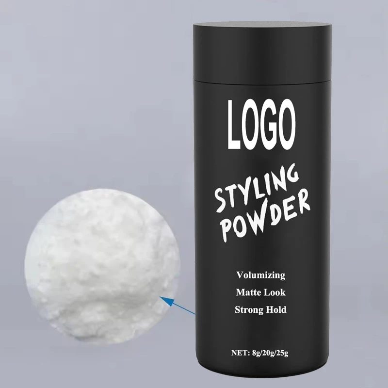 Private label own brand Hair Volume Powder in white bottle organic Texturizing Instant Hair Style Volumizing Styling Powder