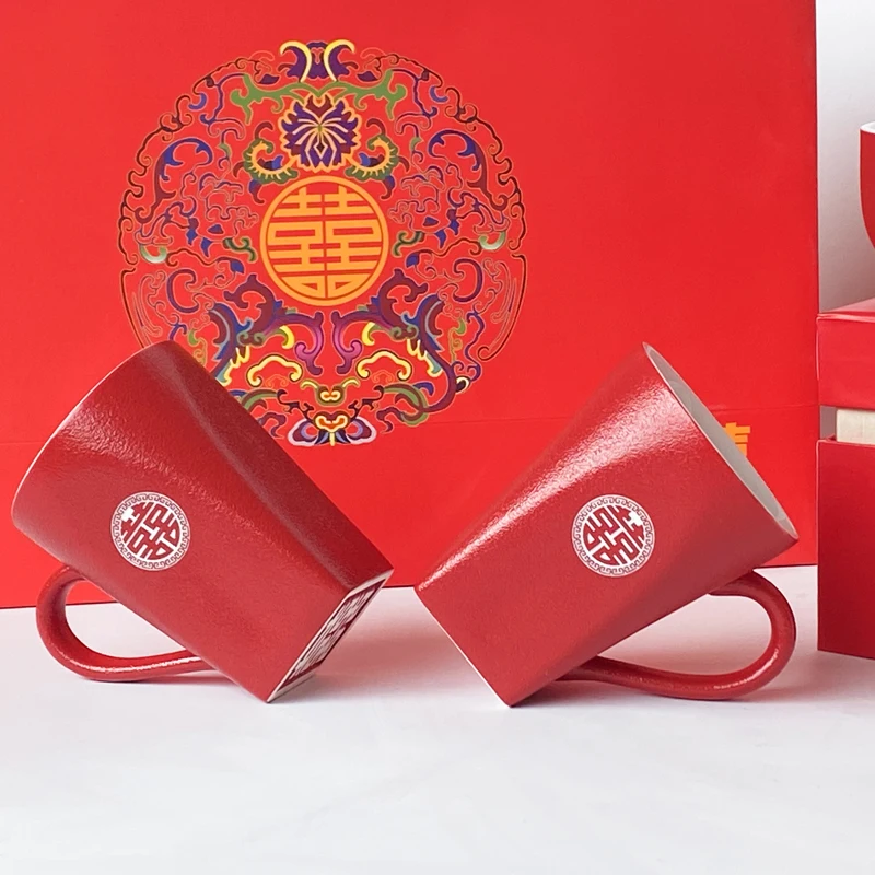 2021 New red color Chinese dinnerware wedding dinnerware for wedding event