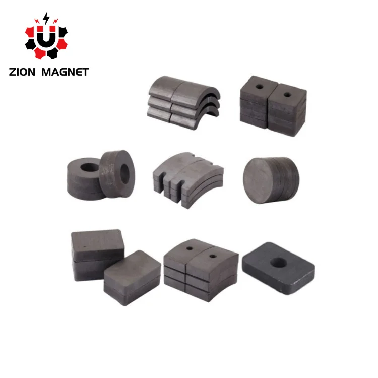Super strong magnetic wholesale price ferrite magnet block with hole