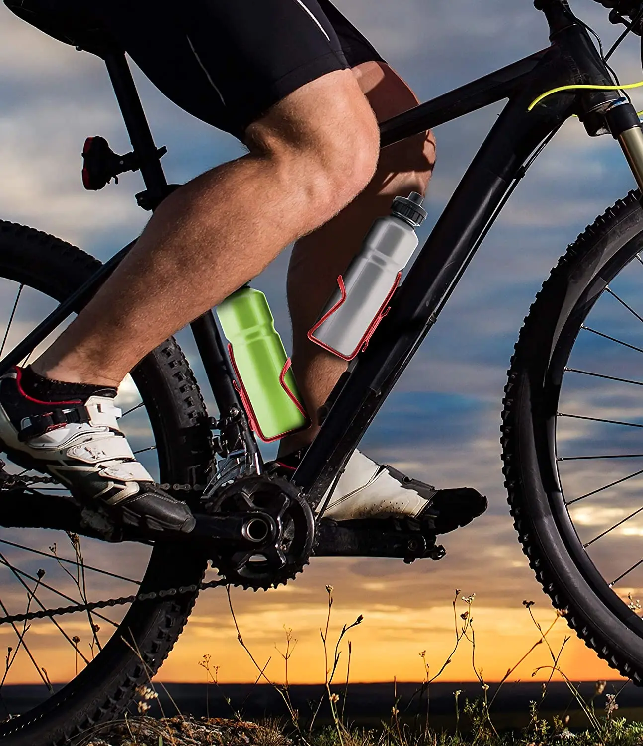 RTS High Grade Aluminum Alloy Adjustable Bicycle Bike Bottle Holder Lightweight Bicycle Water Bottle Cup Cages