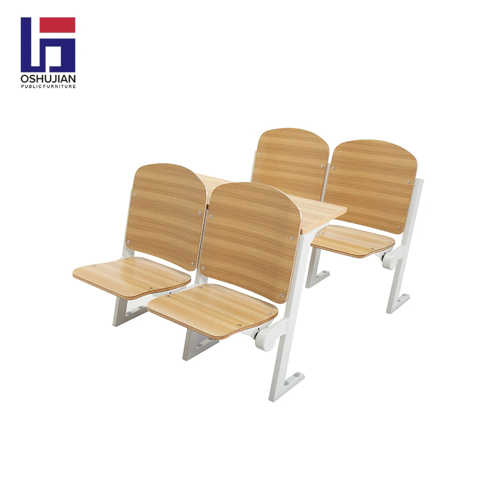 Wholesale school furniture used university classroom wooden student desk and chair