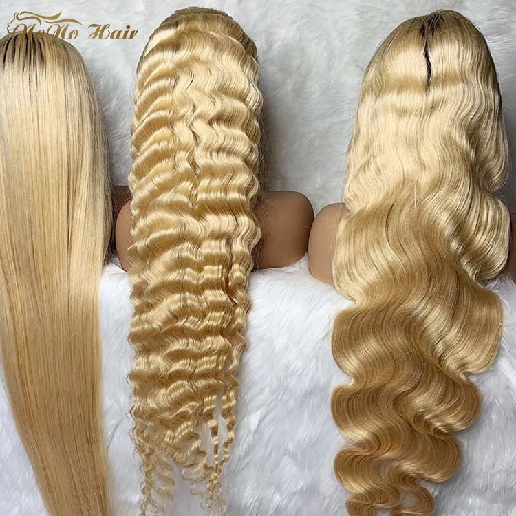 Raw 613 blonde 13x6 cuticle aligned virgin lace front wig, 30 inch 613 remy full lace wig human hair hd lace closure frontal wig
