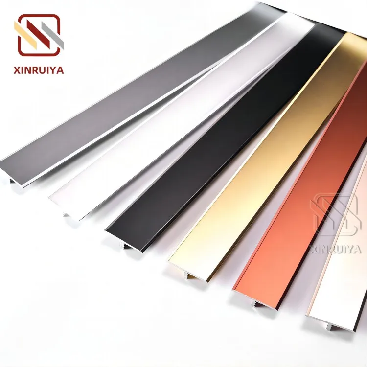 Top Recommended Factory Aluminium T Shape Shape Tile Trim Bar Piece Profile Section Metal Edge Trim  For Tile