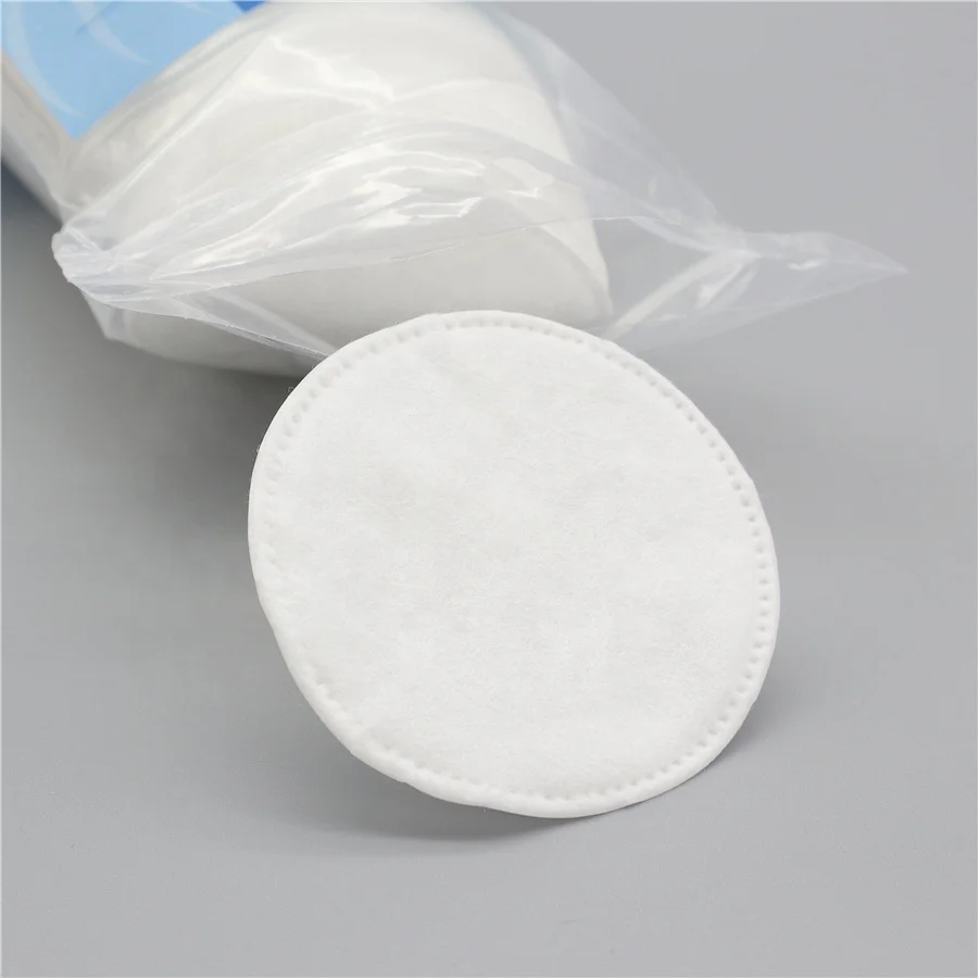 Round Cosmetic Cotton Pads Makeup Round Pad Single Wipes Cleaning 10000 Packs Custom-made Eco-friendly