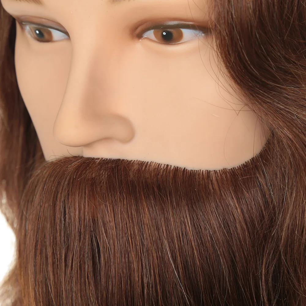 stock Real Human Hair Men Hairdressing Training Head  Cutting Practice Head for Salon Male  Human Hair