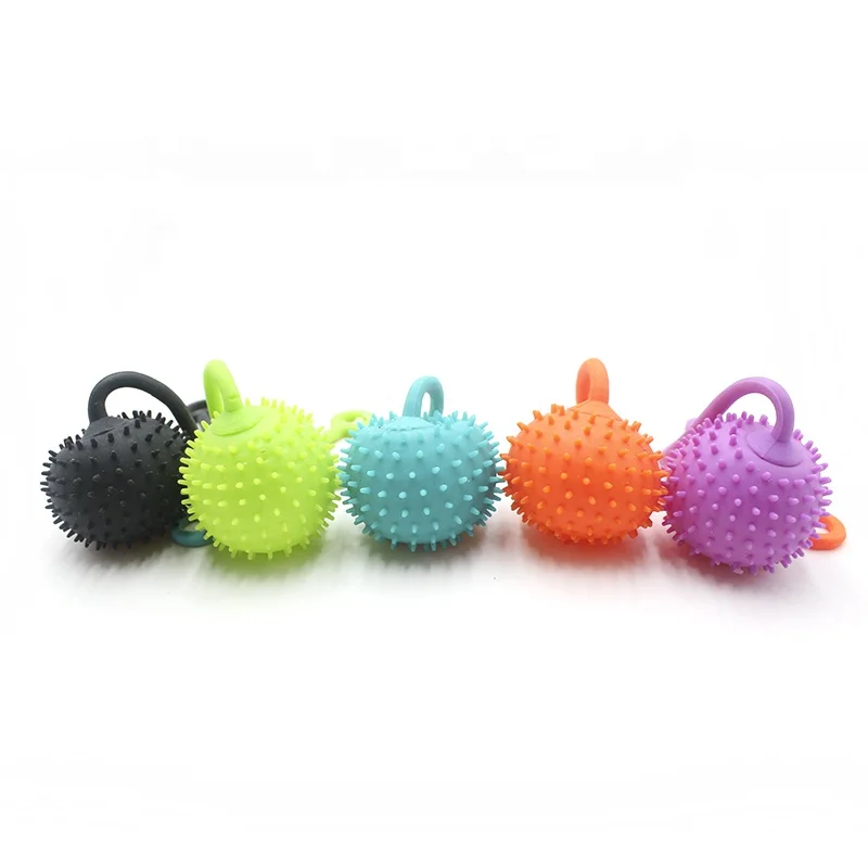 
TPR cheap cute soft hairy ball toy spiky stress puffer ball mini yoyo ball for capsules 