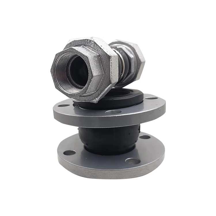 Design Union Type Screwed Threaded Connector Rubber Bellow Expansion Threaded Joint