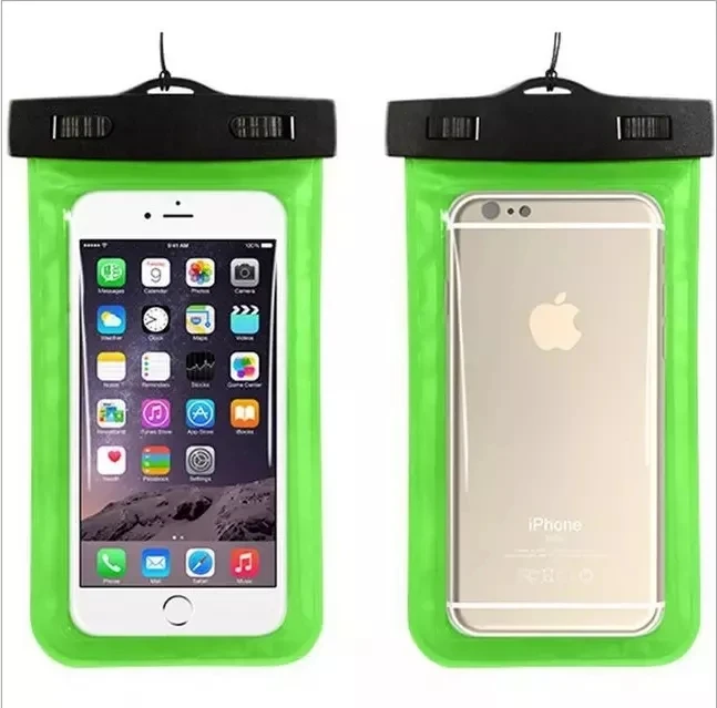 Portable Waterproof Phone Case Pouch Underwater Dry Bag With Neck Strap Swimming Phone Bag For Water Games Beach Sport Skiing