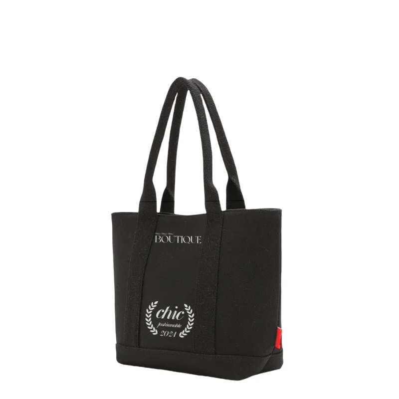 Large capacity Factory Wholesale Sustainable Cotton Canvas Custom Logo Tote Bagcanvas tote bags with custom printed logo