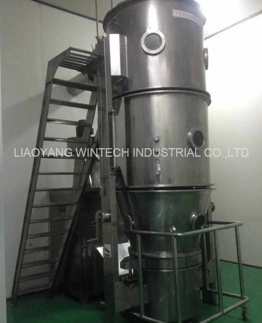 GMP Standard Stainless Steel Stainless Steel Amino Acid Powder Fluidized Bed Granulator Machine