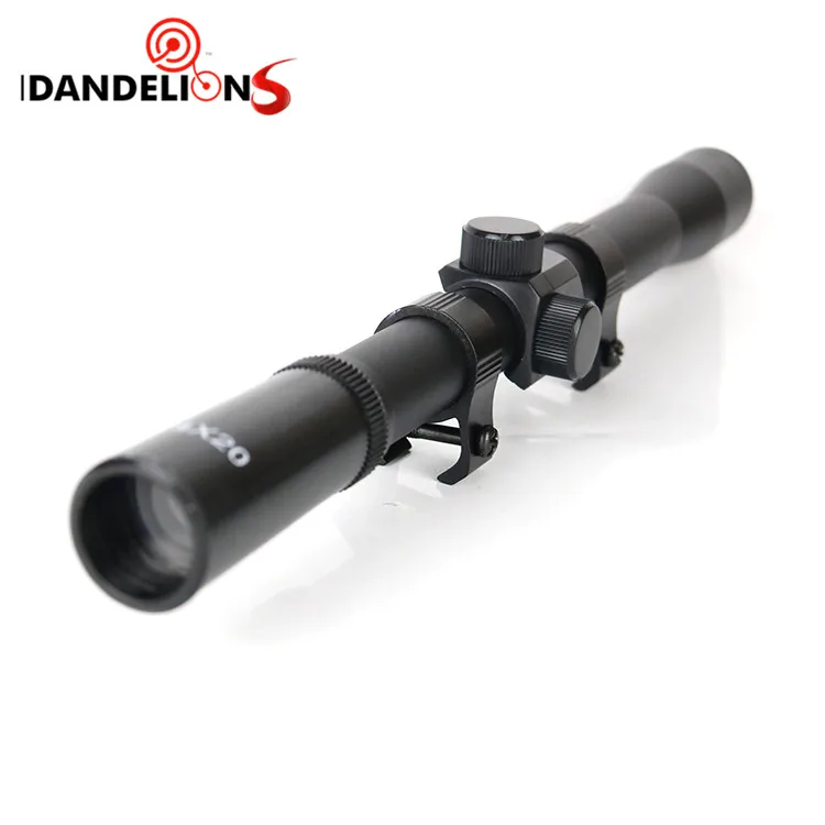 
Cheap 4X20 rifle scope air riflescopes gun Sniper hunting weapons tactical army long range optics scope with scope mounts 