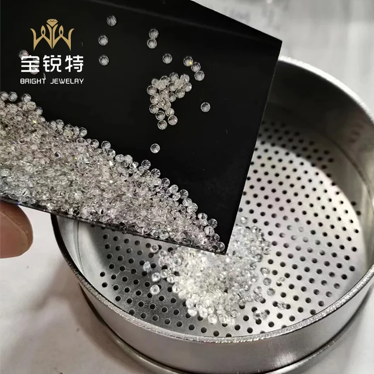 Wholesale Lab Grown Diamond Loose 0.8-3.3mm White DEF VVS-SI Hpht Loose Diamond Cvd Hpht Diamonds For Sale