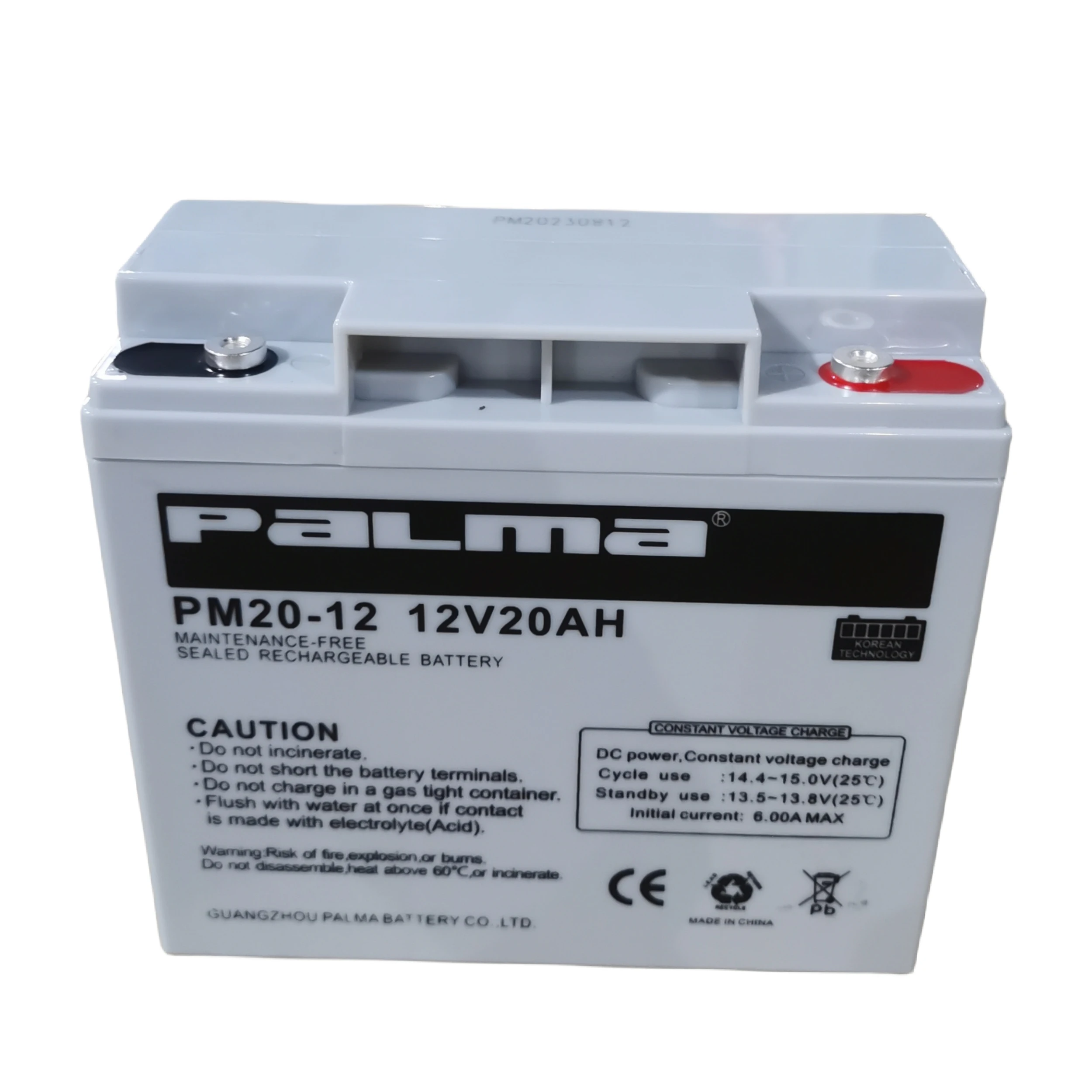 market hot sale High quality Electric bike battery 6-DZM-20 Lead-acid batteries 12V20AH