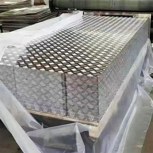 Mill Finish 3003 6061 Aluminum Diamond Tread Plate Embossed Aluminum Checkered Plate Aluminium Sheet