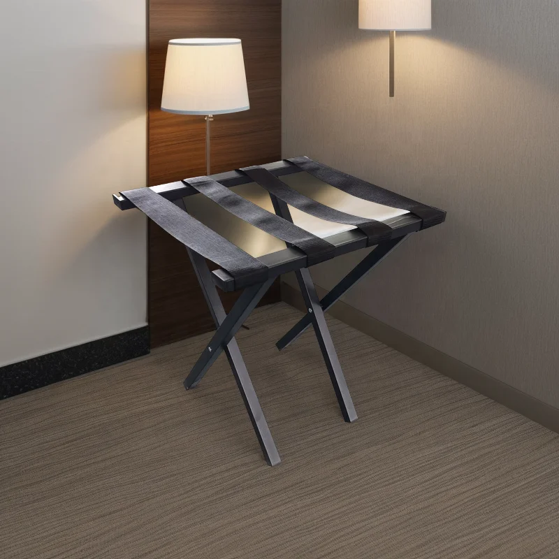 Wholesale Factory Stainless Steel Hotel Bedroom Furniture Luggage Rack Suitcase Baggage Stand