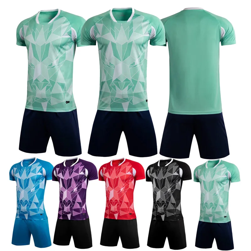 sublimation printed football Jersey custom school team sports clothing quick dry soccer jerseys soccer kits uniforms for man