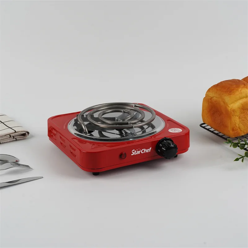 Popular Countertop Portable Adjustable Temperature Control Single Coil Burner Electric Hot Plate Hob For Cooking