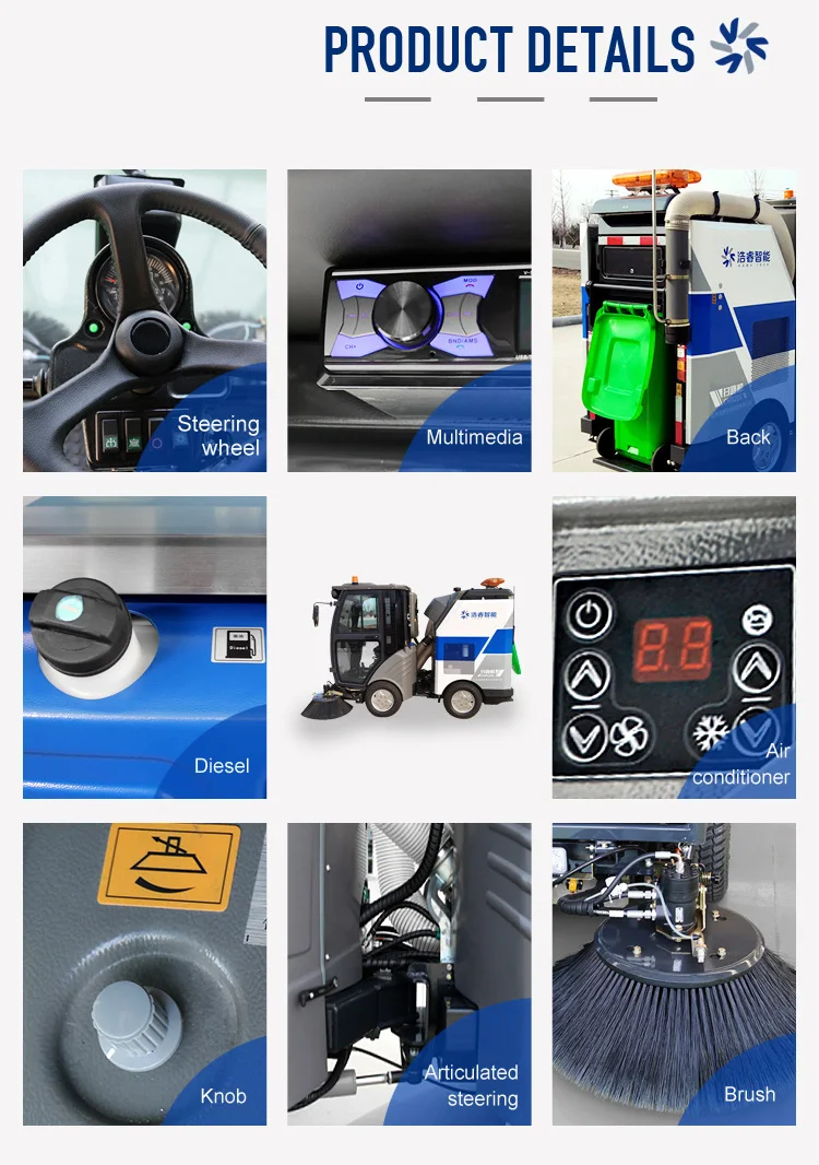 Durable Using  street sweeper electric sweeping machine Snow sweeper