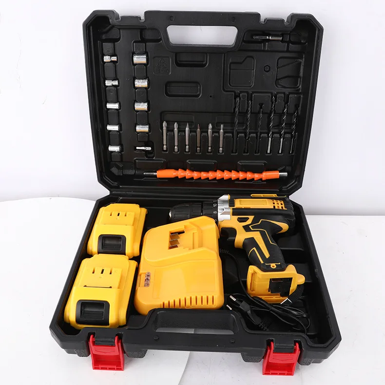 21V Brushless Motor Electric Screwdriver With Impact Lithium Battery Screwdriver DIY Household Cordless power Screwdriver
