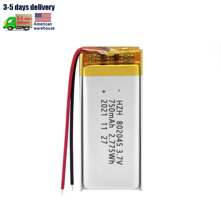 KC OEM 802045 2.775Wh литиевая батарея с печатной платой и кабелем Bluetooth беспроводная мышь 750 мАч 3 7 В полимерный аккумулятор
