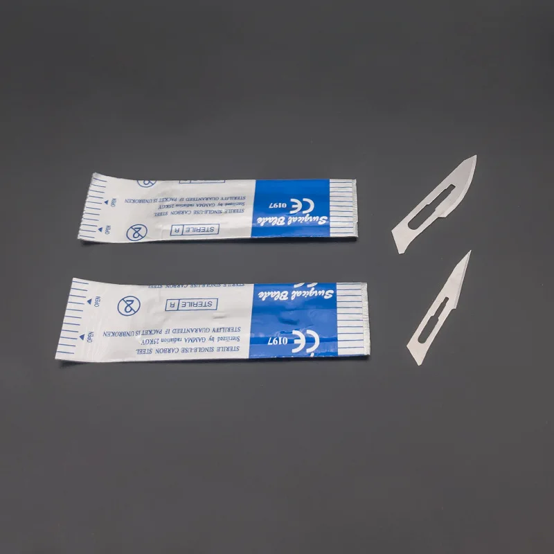 Disposable Medical Scalpel Blade Custom 10 11 Number Surgical Blades no 24