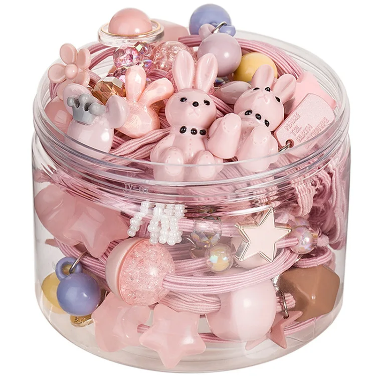 Резинки для волос в упаковке девочек милые Мультяшные резинки Детские эластичные повязки на голову модные аксессуары 20/30