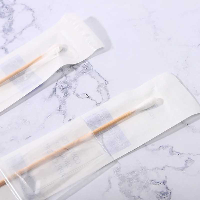 Cost-Effective Sterile Medical Wooden Sticks Cotton Swabs for Everyday Clinical Essentials
