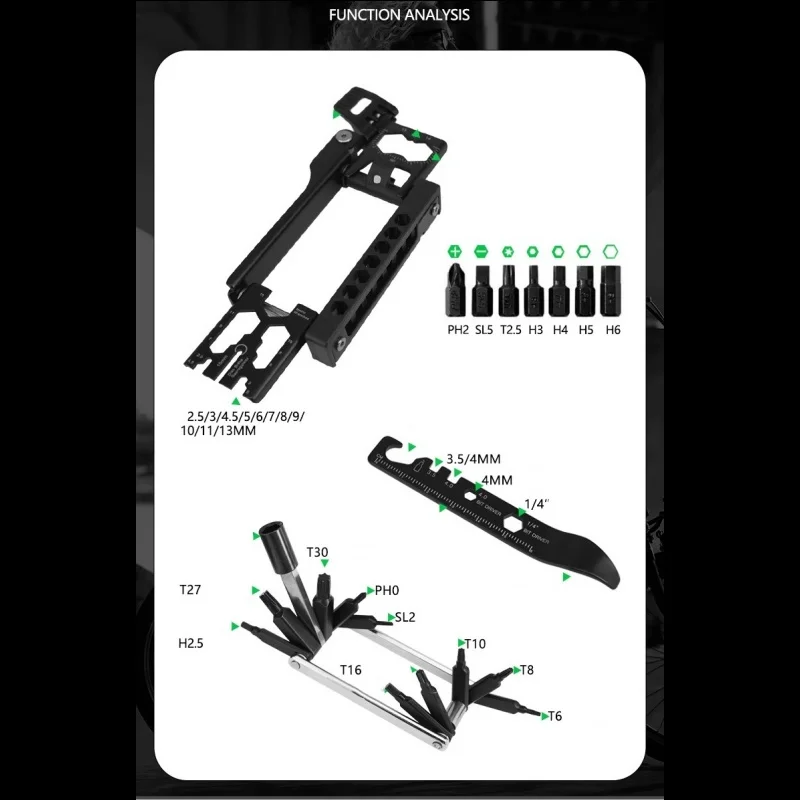dahon DAHON Bike Repair Tool Set MTB Road Bike 38 in 1 Multi Use Screwdriver Dahon Tools