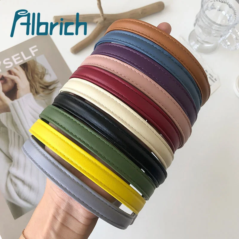  Chinese factory whosale pretty pure faux leather hair clasp accessory