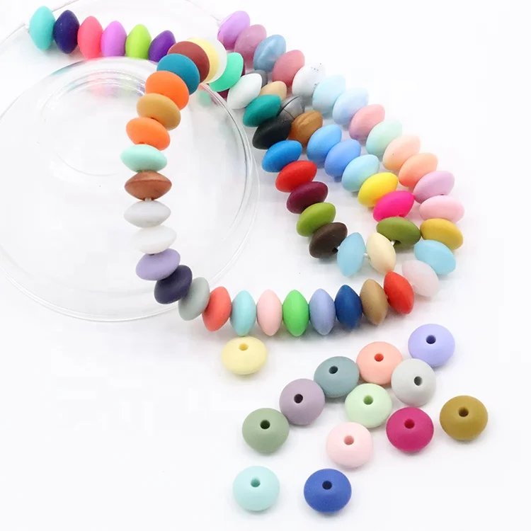 Wholesale BPA Abacus Shape Silicone Baby Teething Beads