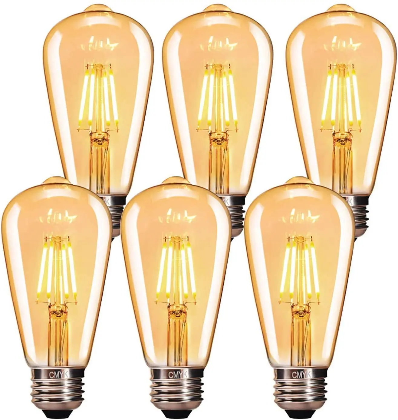 Wholesale Price Edison Vintage Light Bulb E27 4W Dimmable 6W 2700K 4000K Retro ST58 ST64 Decorative LED Filament