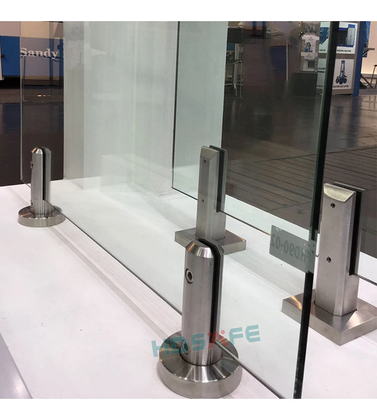 HDSAFE Villa Swimming Pool Spigot Fence clamp stair Handrail Fitting 10mm frameless glass balustrades glass spigot glass railing