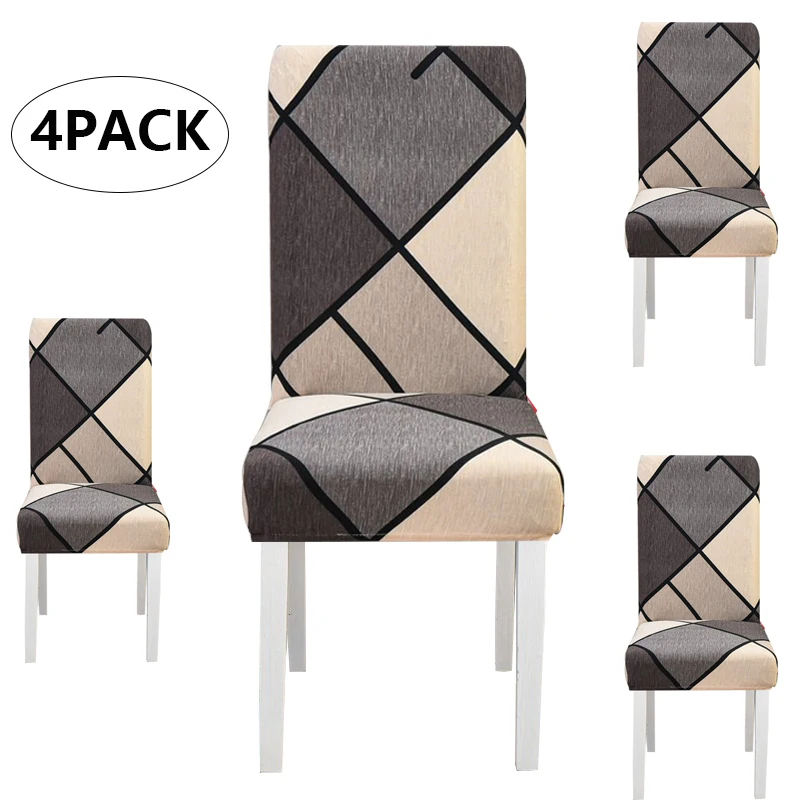 Elastic Dinner Universal Stretch Seat Protector Kitchen Chair Covers Chair Slipcovers Dining Chair Covers for Dining Room