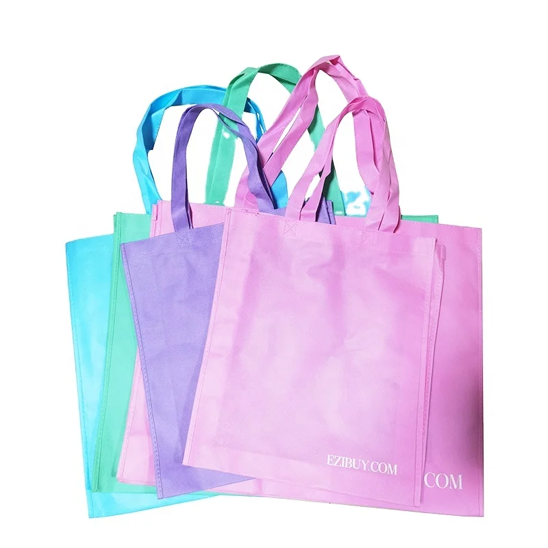 High Quality Cheap Price Sewing Non Woven Tote Bags With Customize Printing for Packing items in daily life.